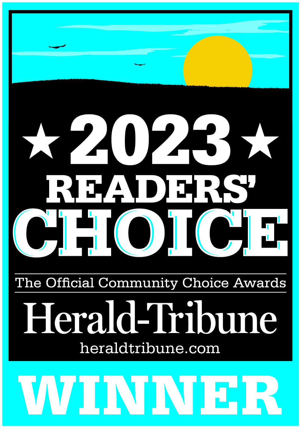 2023 Readers Choice winner, Herald Tribune winner 2023
